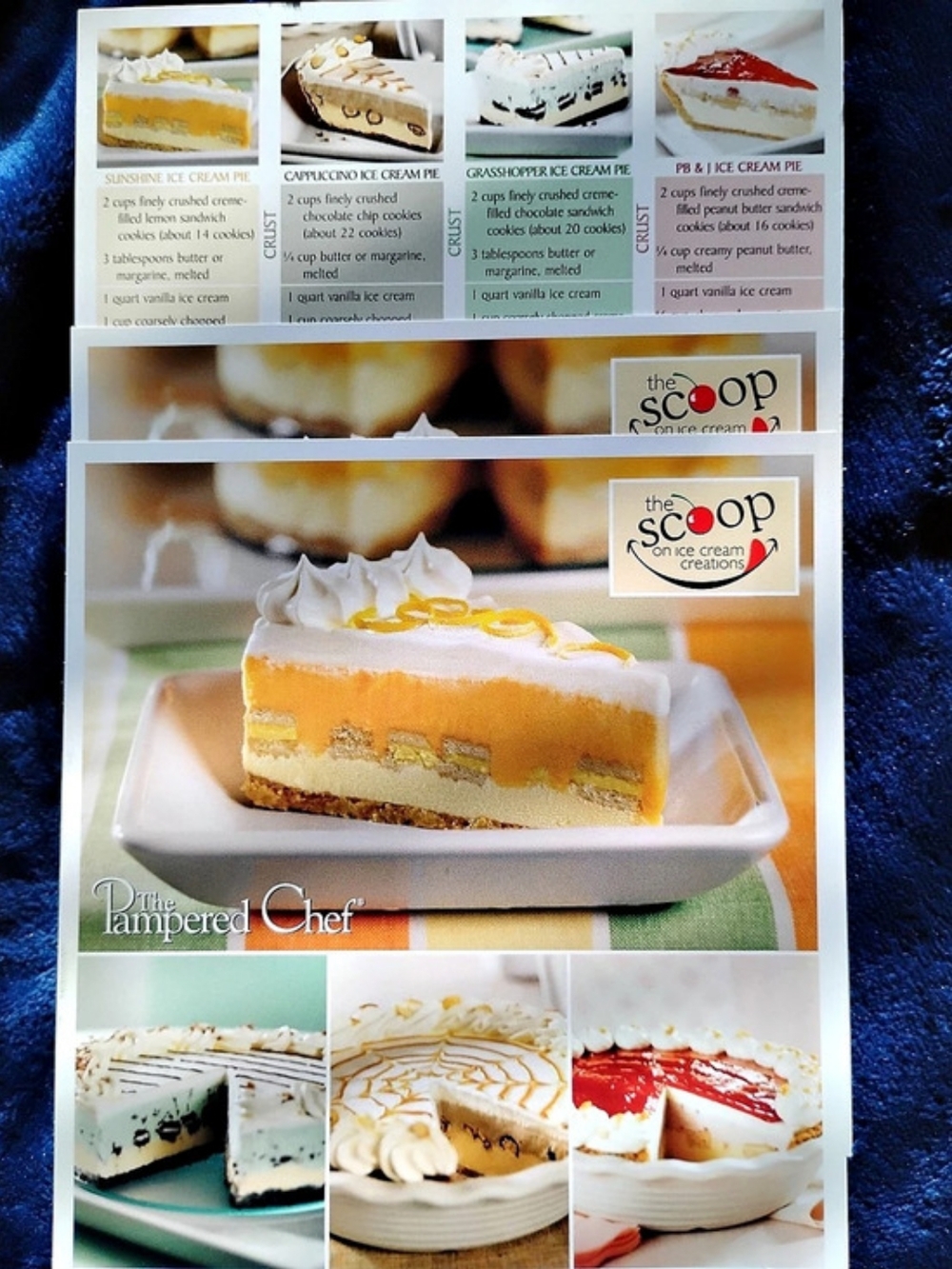 The Pampered Chef The Scoop on Ice Cream Creations Recipe Cards